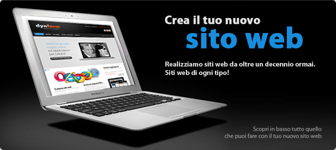 Crea il tuo nuovo Sito Web!